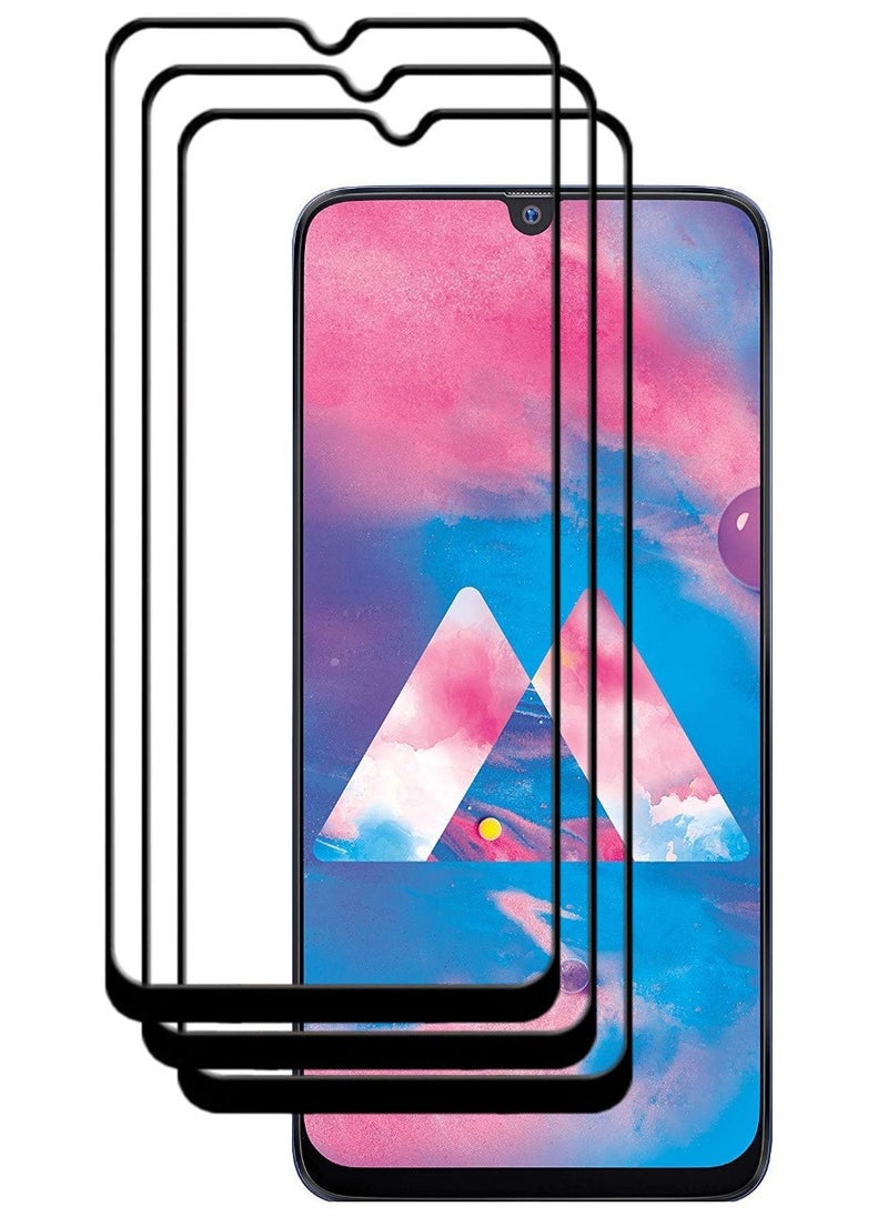 ACLIX 3 Pieces Antistatic ESD Dustproof Premium Quality High Definition Tempered Glass Screen Protector Designed For Samsung Galaxy M30 - Image 1