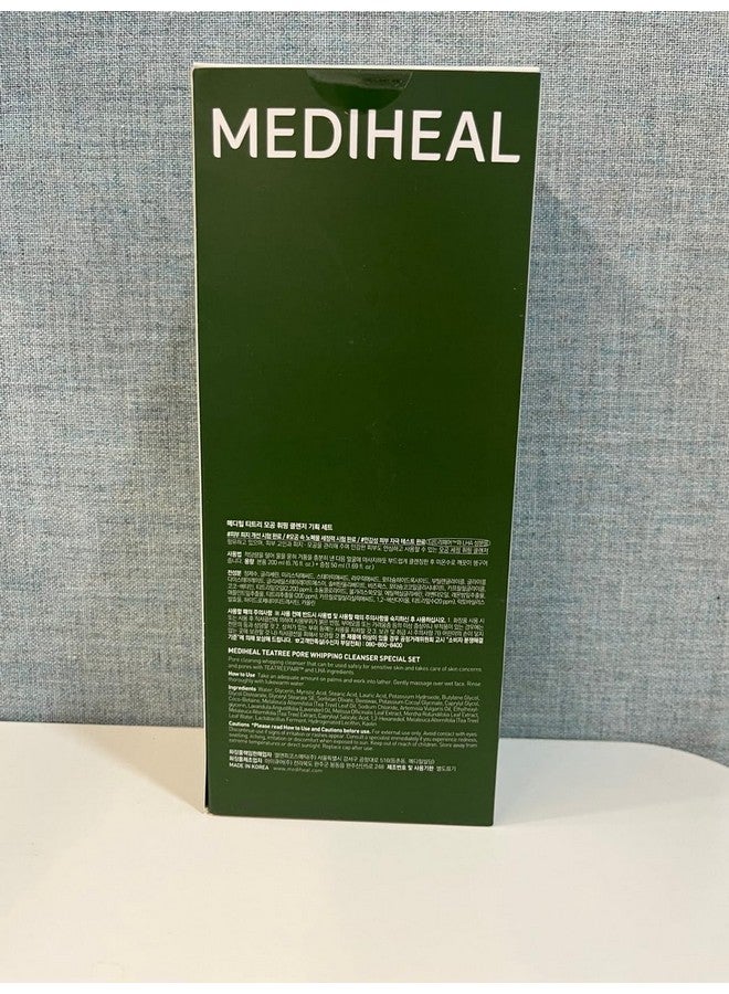 MEDIHEAL Teatree Pore Whip Cleanser Special Set (6.76 Fl Oz + 1.69 Fl Oz) Fresh And Revitalized Complexion Pore Cleanser With Lha & Kaolin - Image 5