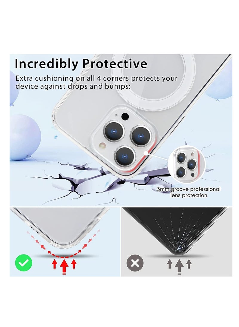 Case - Compatible for iPhone 15 Pro Max MagSAFE Case Supports Wireless Charging,Military-Grade Protection,Anti-Yellowing,Anti-Scratch,Slim Magnetic Case - Image 1