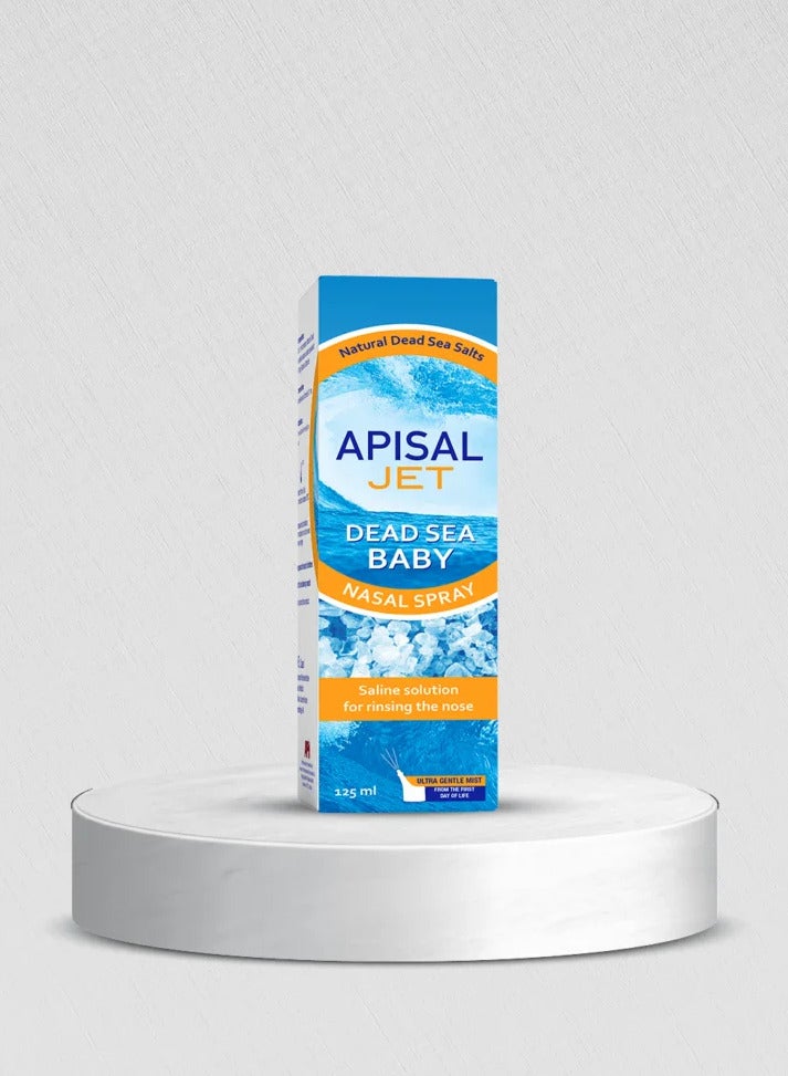 APISAL Jet Dead Sea Nasal Spray For Babies 125ml  - Image 2