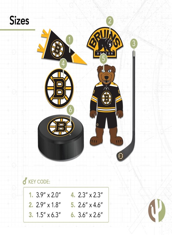 Desert Cactus Boston Bruins Sticker NHL Team National Hockey League Vinyl Decal Laptop Water Bottle Car Scrapbook Sheet (Type 2) - Image 2