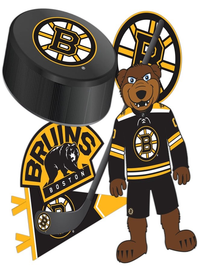 Desert Cactus Boston Bruins Sticker NHL Team National Hockey League Vinyl Decal Laptop Water Bottle Car Scrapbook Sheet (Type 2) - Image 1