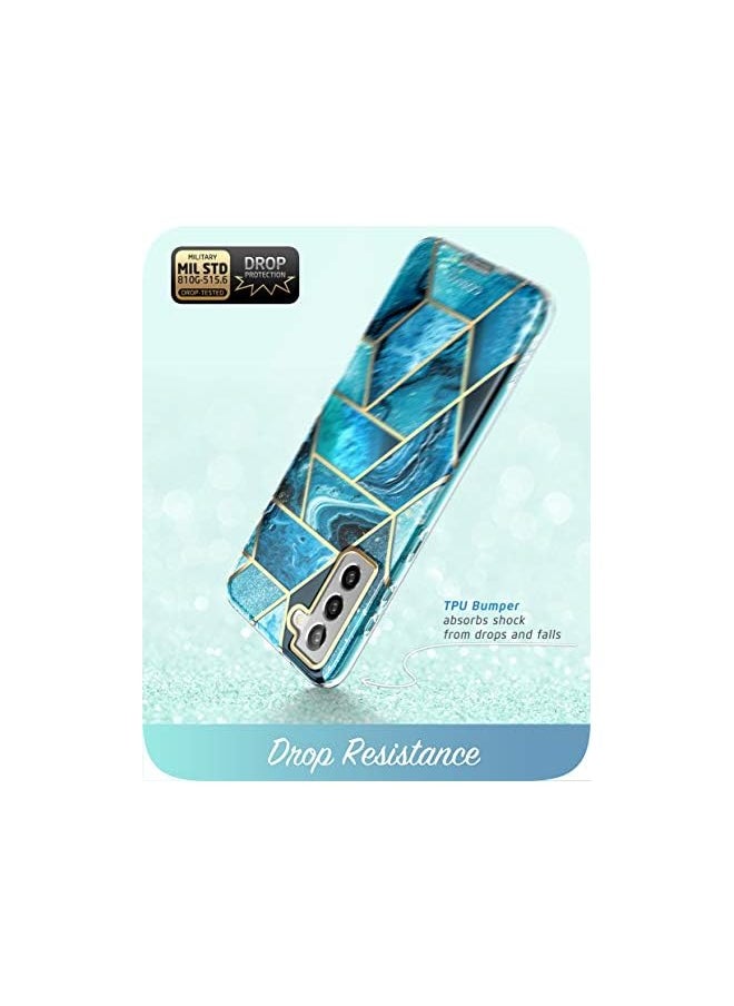 I-blason Cosmo Series for Samsung Galaxy S21 5G Case, Slim Stylish Protective Case Without Built-in Screen Protector (Ocean)  - Image 3
