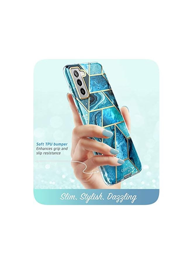 I-blason Cosmo Series for Samsung Galaxy S21 5G Case, Slim Stylish Protective Case Without Built-in Screen Protector (Ocean)  - Image 2