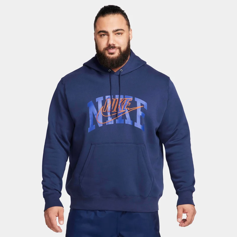 Nike Blue Men's Club Fleece Pullover Hoodie for Men | Best Price UAE