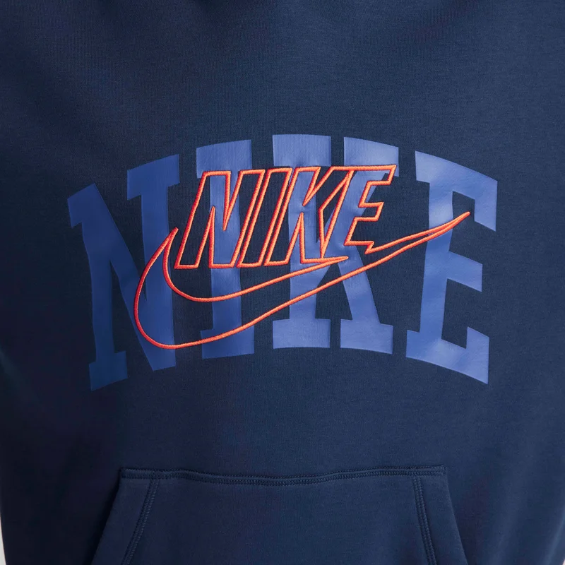 Nike Blue Men's Club Fleece Pullover Hoodie for Men | Best Price UAE