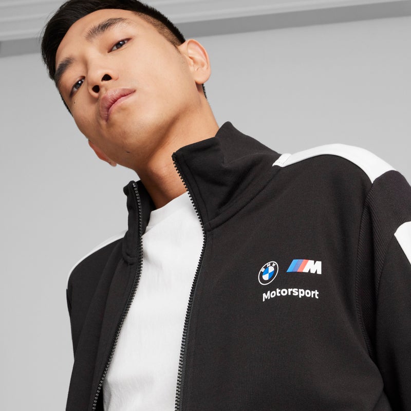 PUMA BMW M Motorsport MT7+ Mens Black Zip Through Sweat Jacket - Image 3