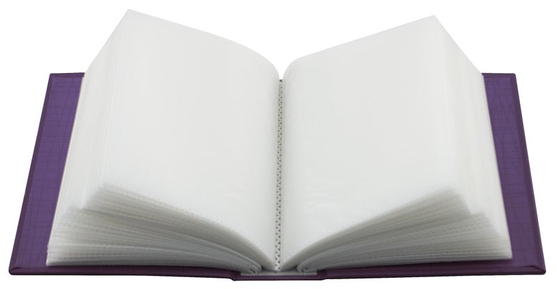 MCS Embossed Family 100-Pocket 4x6 Photo Album  Purple - Image 3