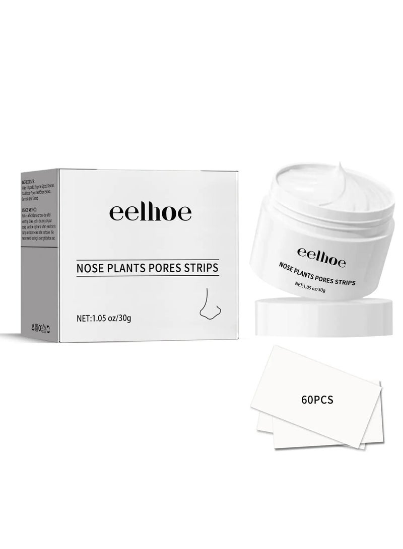 EELHOE Nose Plants Pore Strips, Deep Cleaning And Shrink Pores, Absore Grease, Remove Blackheads Nose Patch 30g - Image 1
