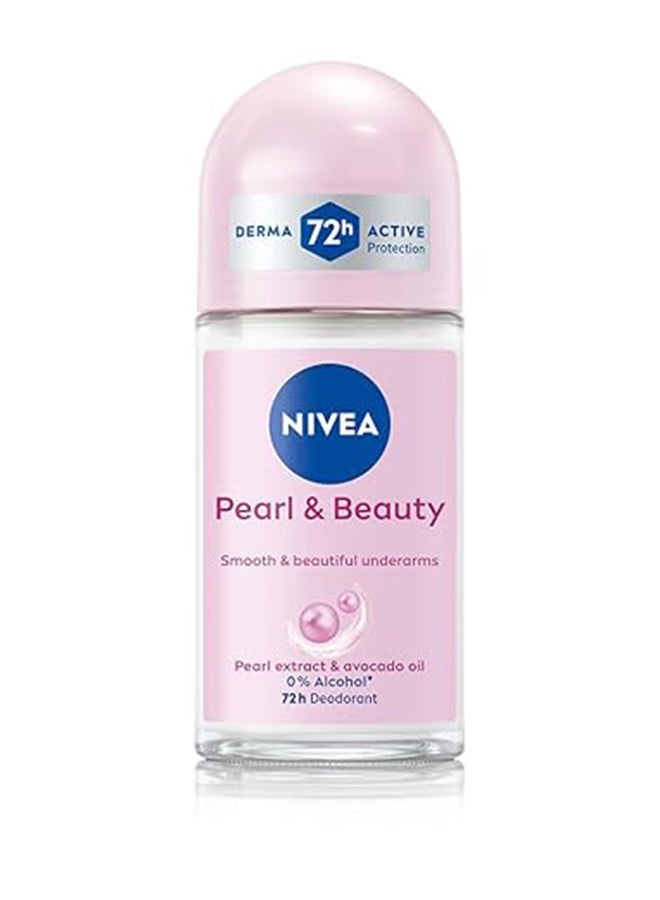 Nivea Pearl And Beauty Roll On Anti-Perspirant 50ml Pack of 3 - Image 2