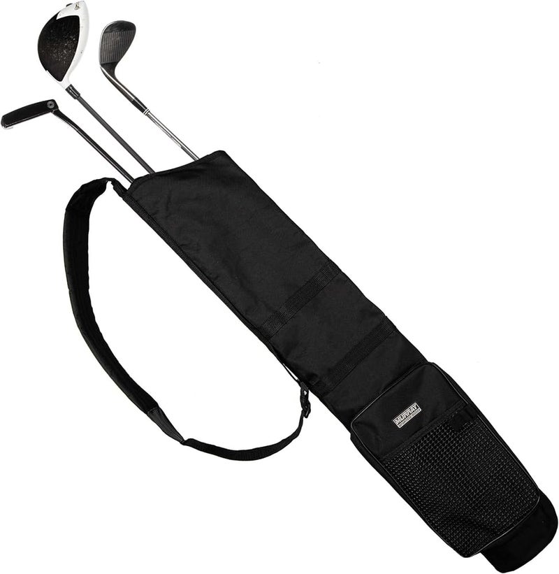 Murray Sporting Goods Golf Sunday Bag Black Lightweight Travel Carry Sunday Golf Bag with Cushioned Shoulder Strap for Driving Range Practice Easy Transport - for Beginners, Youth, Adult or Seniors - Image 1
