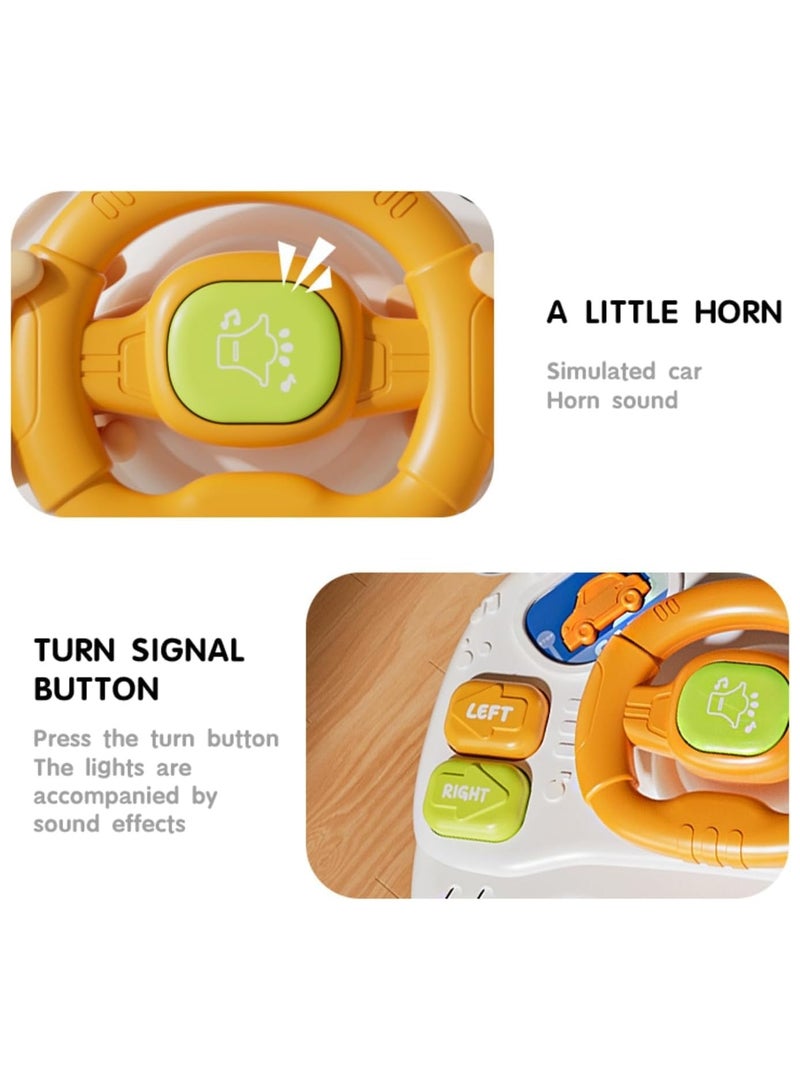 Baby Toys for 6-12 Months, Montessori Toys Baby Activity Table, Steering Wheel Toy Sensory Toy for Toddlers 1-3, Early Education Activity Center Birthday Gifts for Kids - Image 3