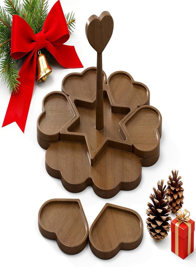 Dofira Charcuterie Board and Serving Set, Heart Shaped Christmas Funny Charcuterie Board with Handle, House Warming Gifts New Home, Wedding Gift for Couple, Bridal Shower Gift, White Elephant Gifts - Image 1