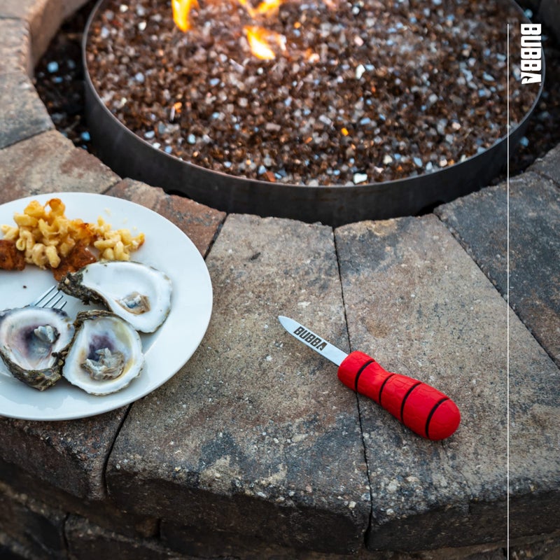 BUBBA Shucking Knife - Oyster Shucking Knife with 2.5" Stainless Steel Curved Tip Blade with Non-Slip Grip Handle - Image 2