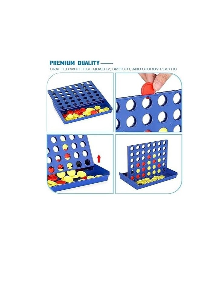 Mini Size Bingo 4 In a Row Game 2-Players Strategy Game Compact Portable Tabletop Connect Game for Kids and Adults  (Plastics discs Color May differ) - Image 2