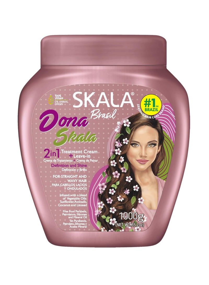 Scala Expert Dona Skala Cream And  Conditioner For Hair Vitality And Shine For Straight And Wavy Hair - 1Kg