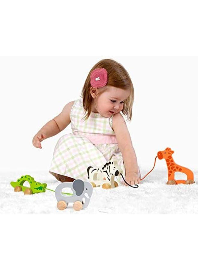 Hape Elephant Push And Pull Along Toy For 12 Plus Months Babies Grey - Image 3
