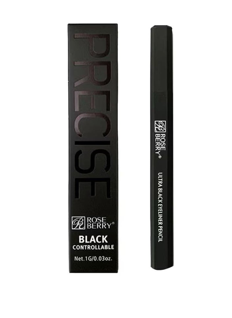 ROSE BERRY Ultra Black Eyeliner Pencil  - Image 1