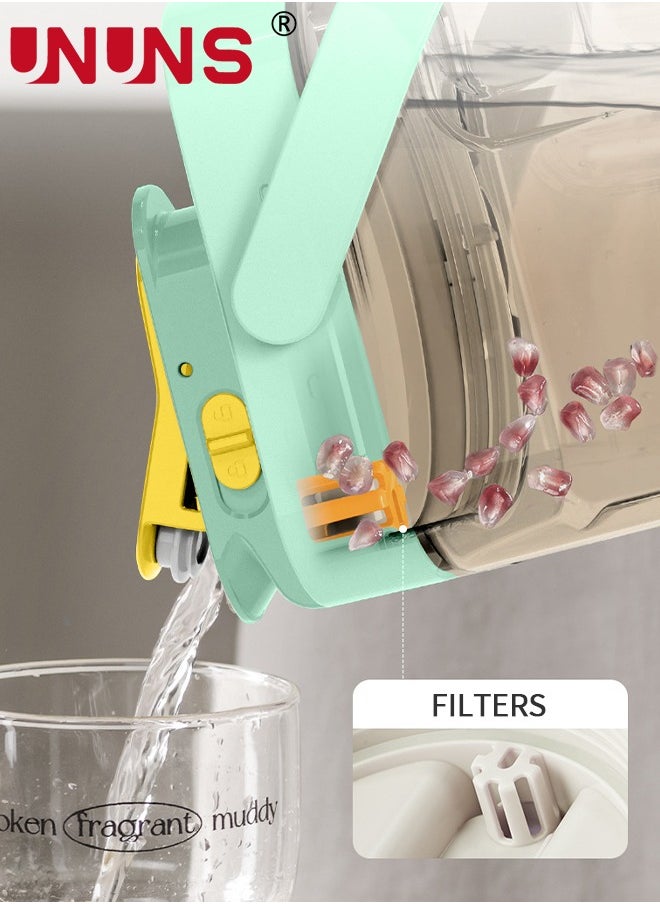 UNUNS - Plastic Drink Dispenser With Spigots,3.5L Portable Sun Tea Pitcher,100% Leakproof Fridge Beverage Dispensers Jug,Wine Milk Lemonade Container for Party Picnic - Image 1