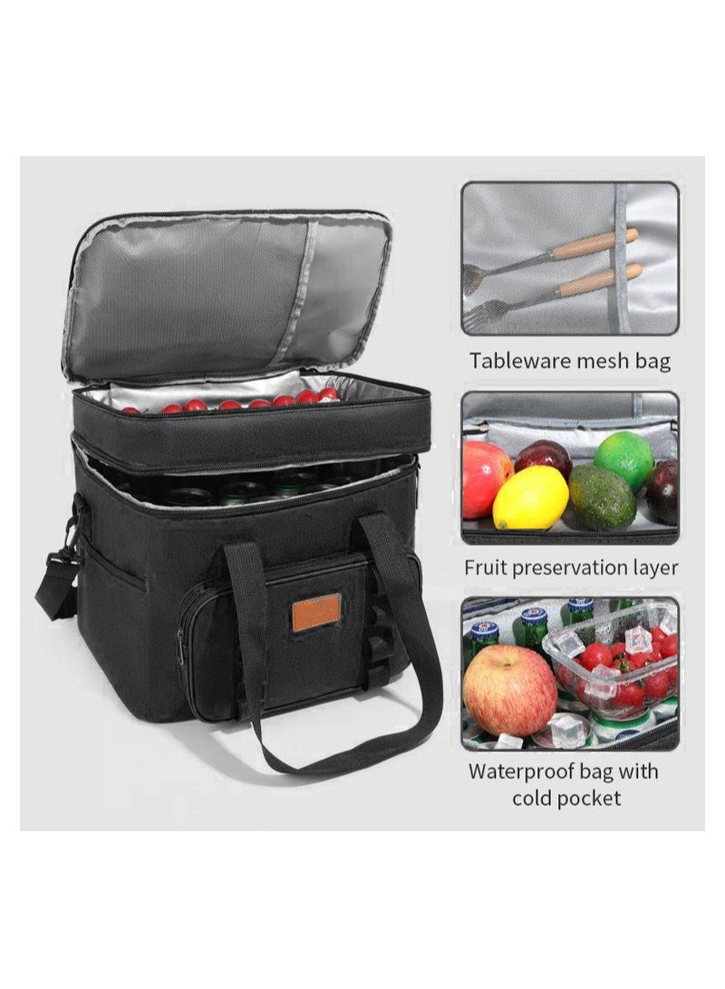 Portable Thermal Insulated Lunch Bag for Outdoor Activities, Camping, Desert - Image 5