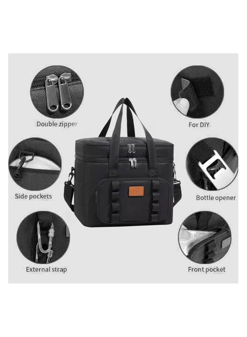 Portable Thermal Insulated Lunch Bag for Outdoor Activities, Camping, Desert - Image 3