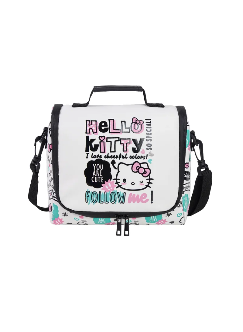 سانريو Sanrio Hello Kitty Premium Lunch Bag | Insulated PU Leather Lunch Tote | Hello Kitty Thermal Lunch Bag with Shoulder Strap