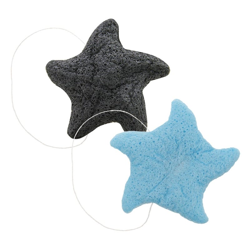 Konjac Sponge Set 2 Pack Soft Exfoliating Bath Sponges For Body And Newborn Care - Image 2
