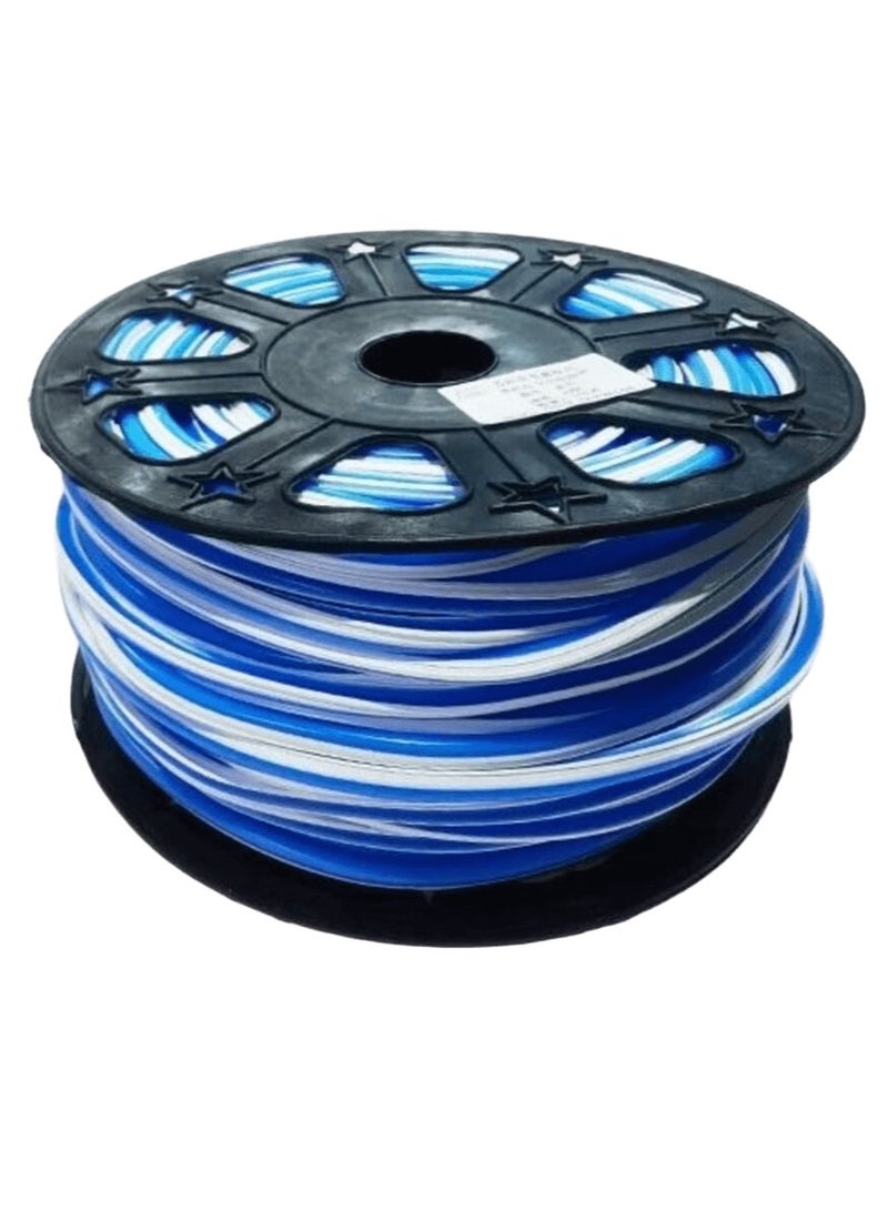 شريط مرن LED من نوع S، حبل LED قابل للفصل، للإشارات المضيئة، أنبوب سيليكون، لون أزرق، 6*9 مم، 5 أمتار، جهد 12 فولت تيار مستمر، شرائط سيليكون خارجية مقاومة للماء، تُستخدم في إضاءة النيون، اللافتات، لوحات الإعلانات، الشعارات، صناديق الإعلانات المضيئة، وحدات الإضاءة.  - Image 2