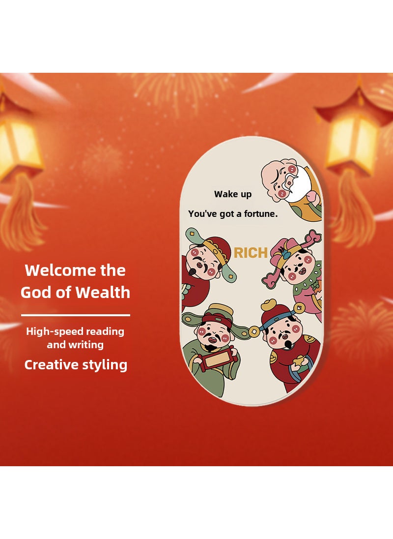 32GB Creative Cartoon Cai Shen USB Flash Drive with Custom Engraving Meet the God of Wealth 