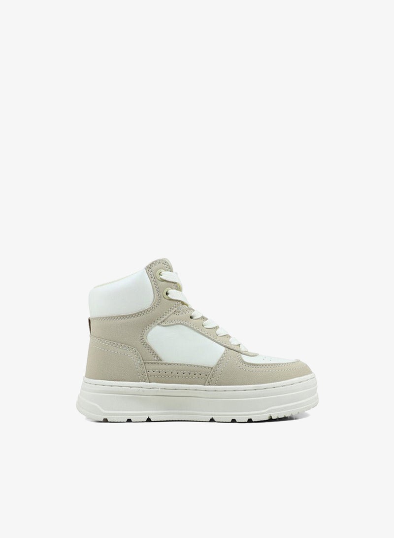 GAP Girls' PARADISE MID High Top Sneakers with Lace-Up Closure - GPK5242051620 - Image 1