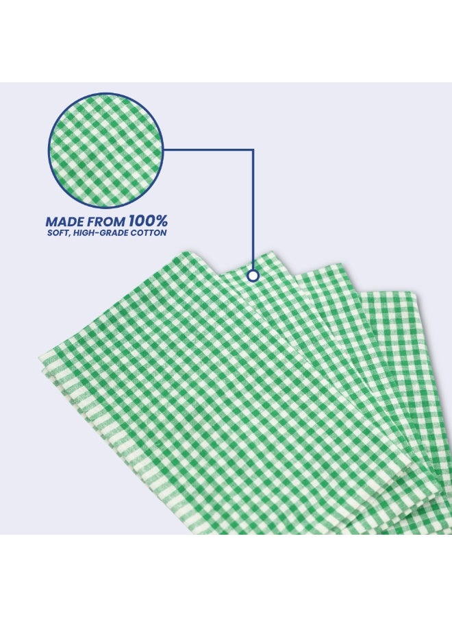 BLOR BLOR Multipurpose Microfiber Kitchen Towels 4 Pieces - Ultra Soft, Quick Dry, Reusable & Super Absorbent Dish Towels for Kitchen, Car, Dusting - Cleaning Cloths | Green  - Image 4