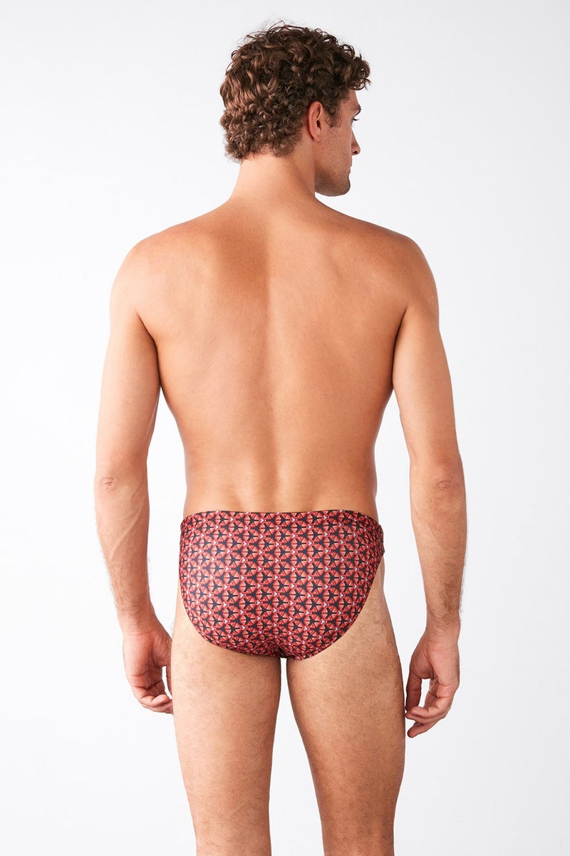 KOM Air Wheel Patterned Briefs Swimsuit - Image 2