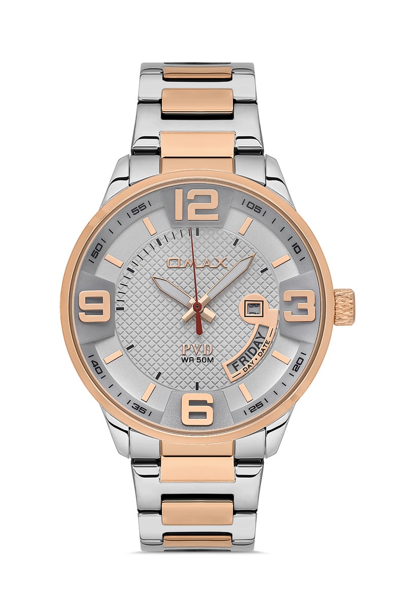 OMAX Men's Wrist-Watch | Analog | Stainless Steel Band | Elegant Design - Image 1