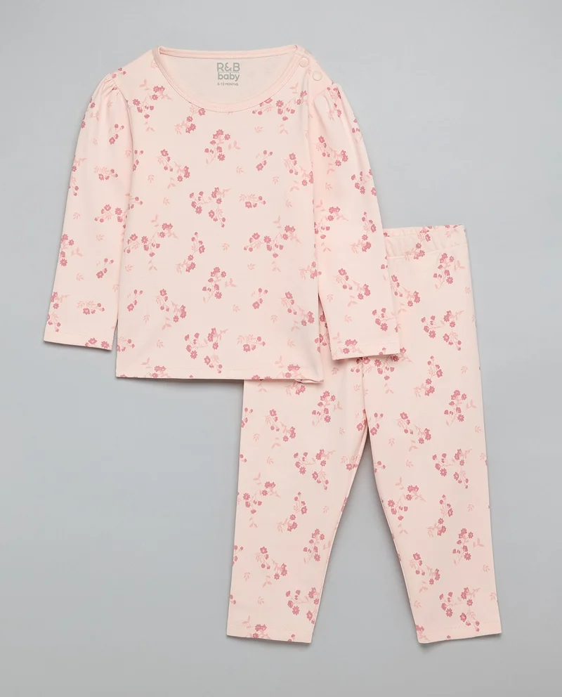 R&B Printed Top and Pant Set