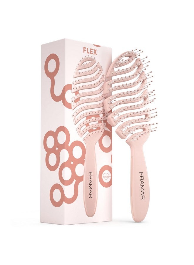 FRAMAR Vented Hair Brush For Thick Hair,Wet Hair Brushes For Women, Flex Wet Hair Brush Detangler, Hairbrush For Women, Hair Brush For Blow Drying - Image 1