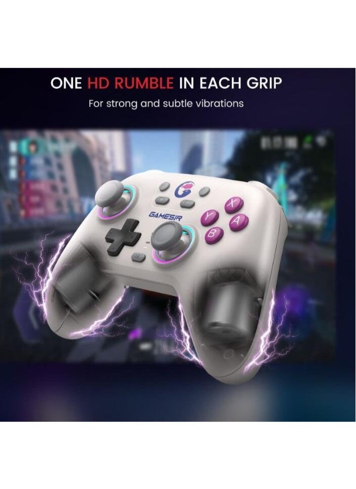 General Classic Gamepad GameSir Nova NS Bluetooth Gaming Controller for Switch, PC, Steam, Android, iOS with Hall Effect Trigger, Turbo, Rumble Vibration  - Image 4
