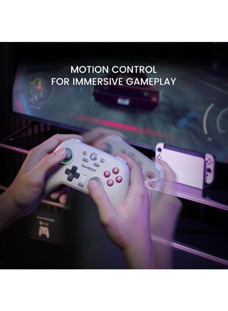 Classic Gamepad GameSir Nova NS Bluetooth Gaming Controller for Switch, PC, Steam, Android, iOS with Hall Effect Trigger, Turbo, Rumble Vibration