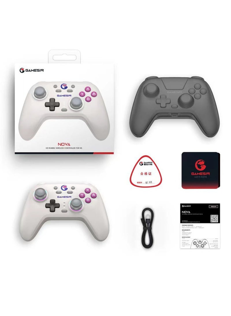 General Classic Gamepad GameSir Nova NS Bluetooth Gaming Controller for Switch, PC, Steam, Android, iOS with Hall Effect Trigger, Turbo, Rumble Vibration  - Image 2