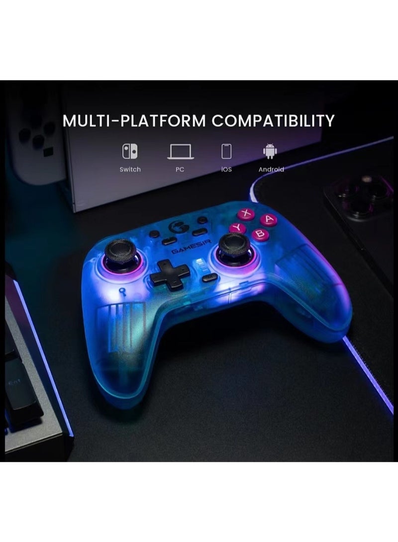 Classic Gamepad GameSir Nova NS Bluetooth Gaming Controller for Switch, PC, Steam, Android, iOS with Hall Effect Trigger, Turbo, Rumble Vibration