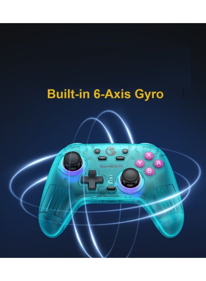 Classic Gamepad GameSir Nova NS Bluetooth Gaming Controller for Switch, PC, Steam, Android, iOS with Hall Effect Trigger, Turbo, Rumble Vibration