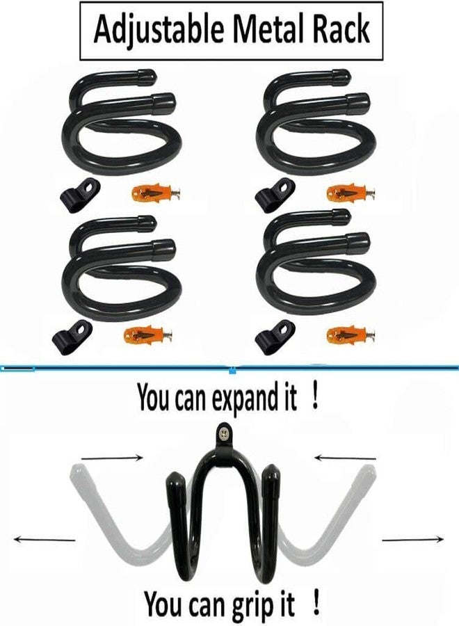 AUXPhome Lightsaber Wall Mount, Black Metal, 4 Pack, Easy Installation, No Scratches - Image 2