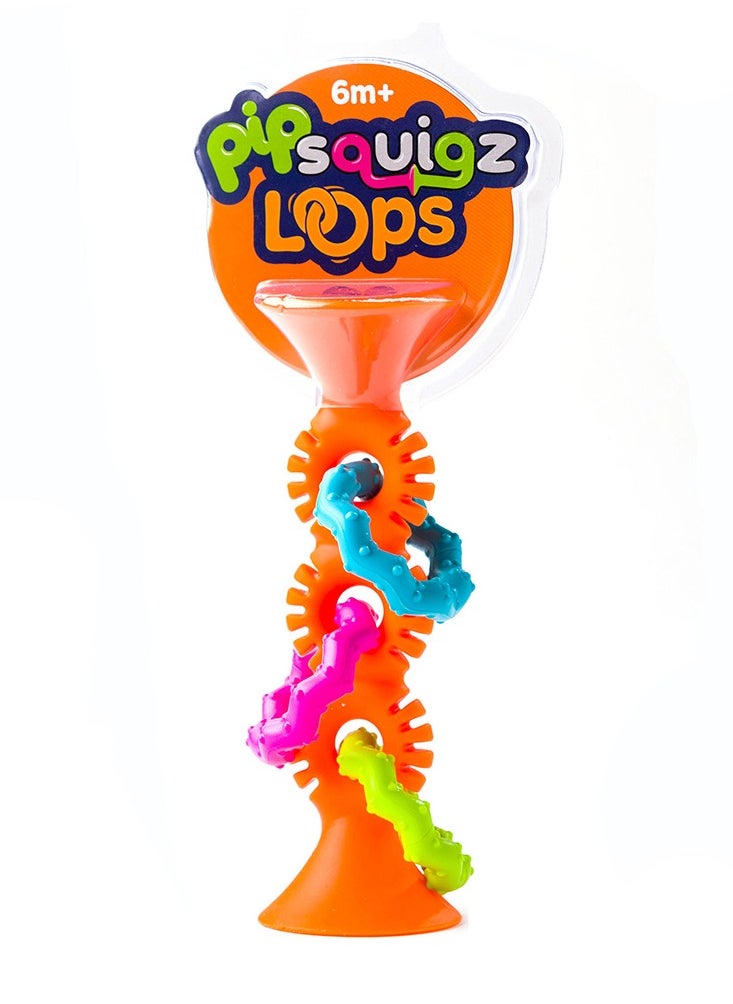 Fat Brain Toys - Fatbrain Toys pipSquigz Loops- Orange - Image 1
