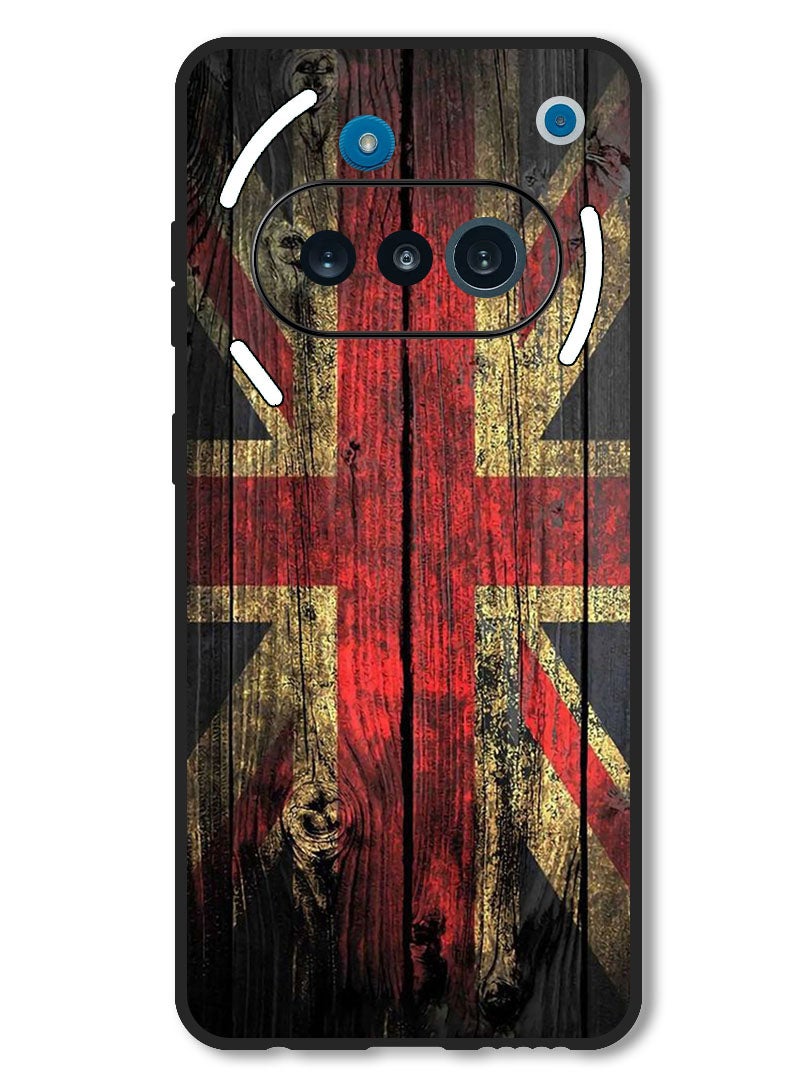 Theodor Case Compatible with Nothing Phone 3a Protection Shockproof Bumper Cover Vintage wood - Image 1