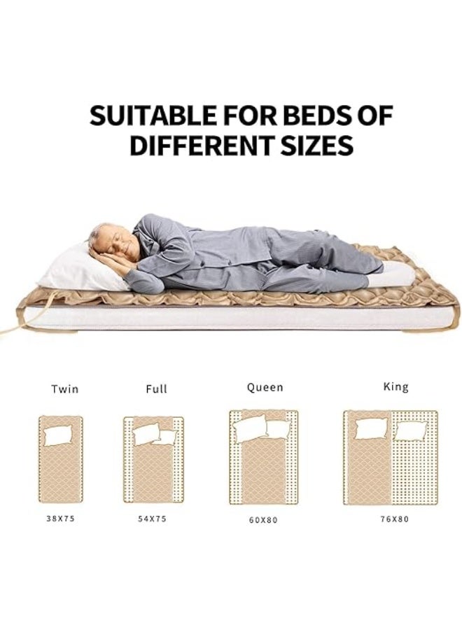Alternating Pressure Air Mattress Topper with Electric Quiet Pump System for Hospital and Home Care Beds, Pressure Relief Air Bed Overlay for Comfort Support - Image 4