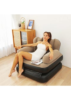 XiuWoo Foldable Portable Extra Large 5 in 1 Inflatable Sofa, Lazy Sofa, Inflatable Bed,Lounge Chair, Multifunctional Couch with L-shaped Armrest for Indoor, Outdoor,Water Proof Couch for Hiking  - Image 5
