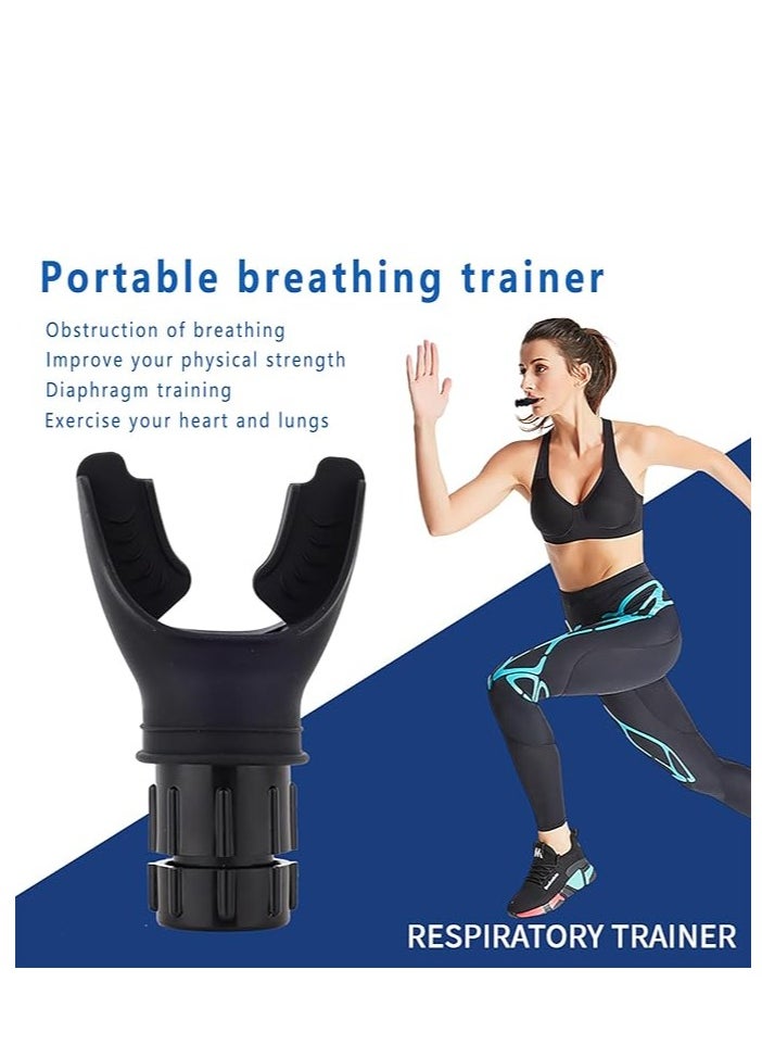 2 PCS Lung Breathing Training Device, Adjustable Exercise Trainer for Fitness Training, Easy to Use, Suitable for Daily Care and Exercise