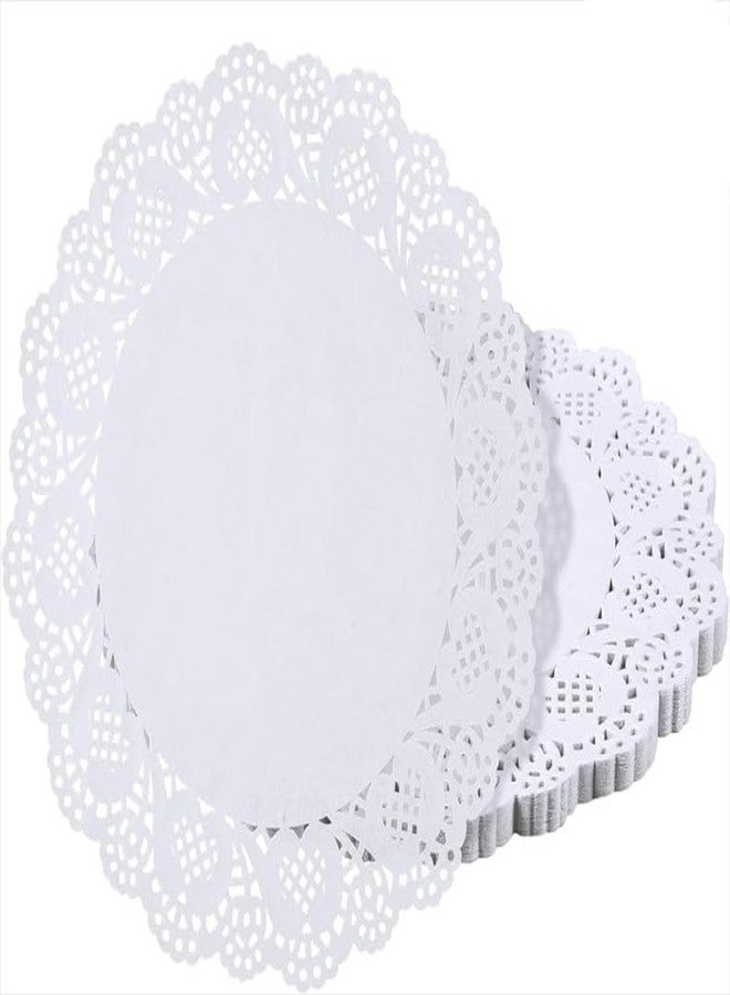 Tnyvm 150 Pcs 6 inch White Lace Paper Doilies Disposable Round for Buffet Cake Fried Food Party Wedding Tableware Decoration, Disposable Doilies Kitchen and Table Linens, Small Paper Doilies - Image 1
