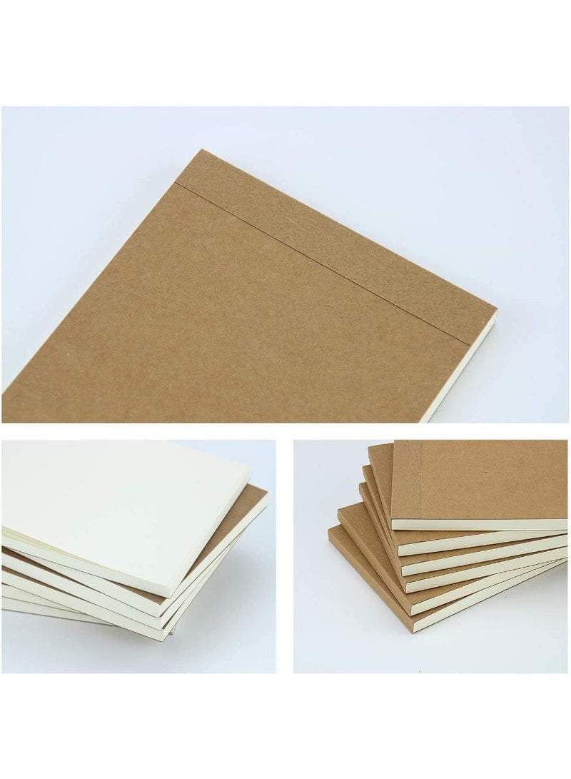  طائرة ورقية ‌6 قطع من دفتر ملاحظات كرافت 14.5×10.5 سم – صفحات بيضاء ناعمة – غلاف لين – 120 صفحة / 60 ورقة – دفتر سفر/مدرسة/رسم/تخطيط - Image 5
