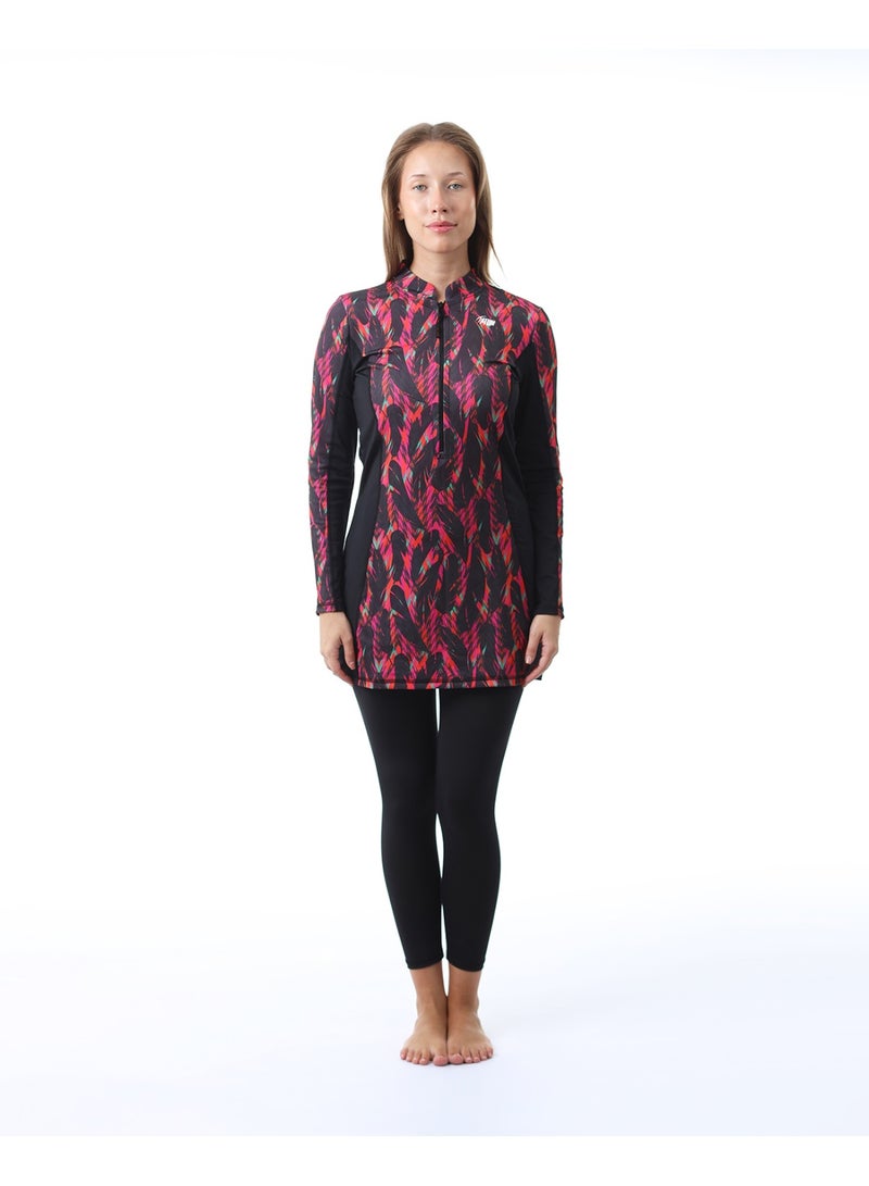 أتوم Night Garden Black Long Rashguard - Image 1