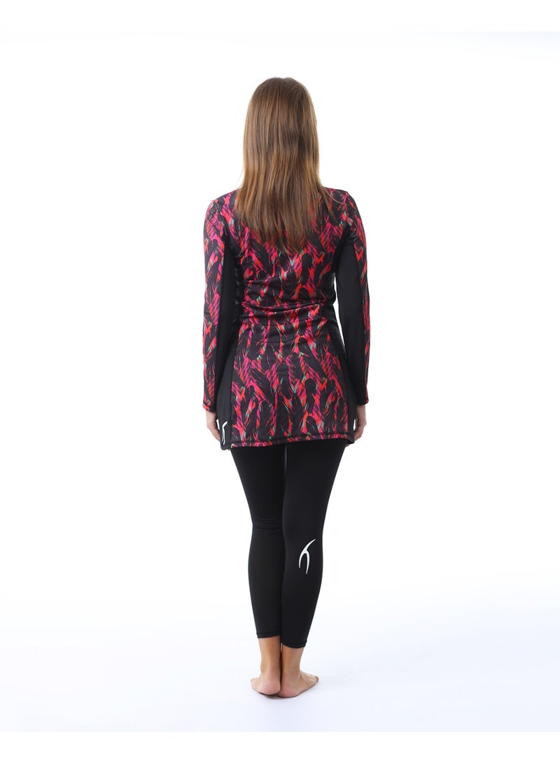 أتوم Night Garden Black Long Rashguard - Image 2